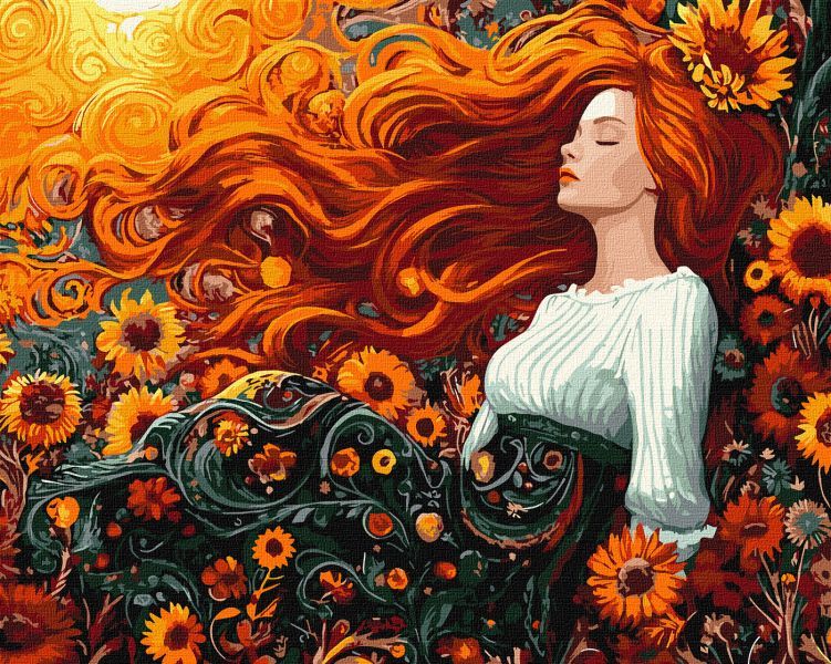 Картина за номерами - Квіти осені 40х50 см.  фото 1