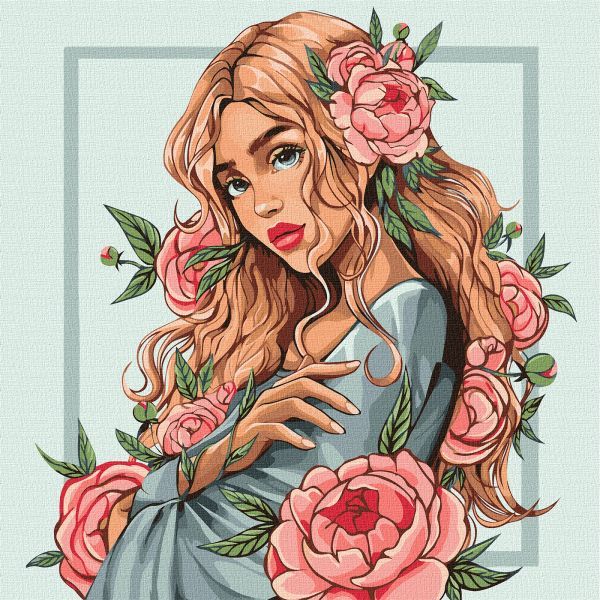 Картина за номерами - Весняна квітка 40х40 см.  фото 1