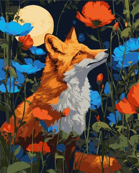 Картина за номерами - Квіти під лапами 40х50 см.  фото 1