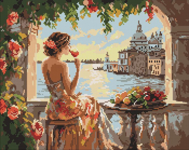 Алмазна мозаїка - "Літні мрії" ©art_selena_ua, 40х50см  фото 1