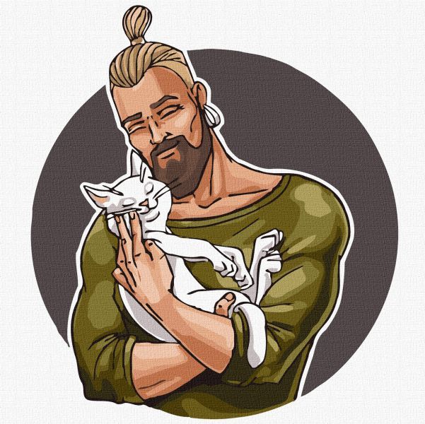 Картина за номерами - "Обійми" ©art. irina. pass, 30х30см  фото 1