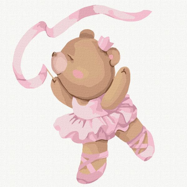 Картина за номерами - "Балеринка" ©tanya_bonya, 30х30см  фото 1