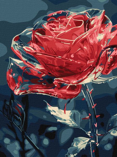 Картина за номерами - Кришталева квітка 30х40 см.  фото 1