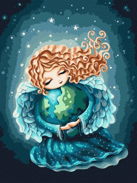 Картина за номерами - Ангел землі 30х40 см.  фото 1