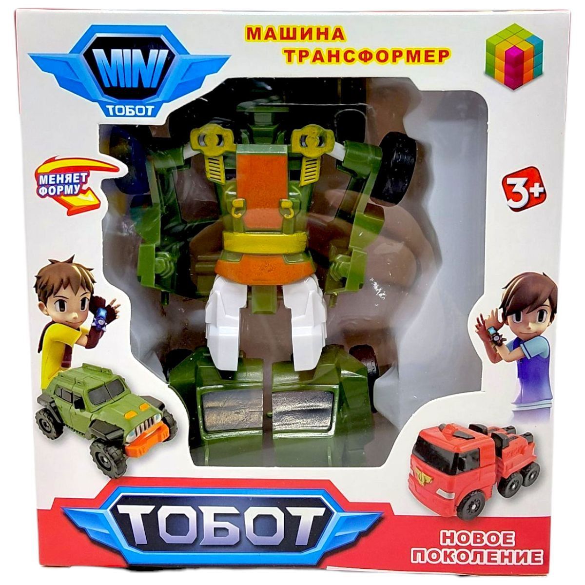 Трансформер Тобот 15x7x14 см (ЗЕЛЕНЫЙ)  фото 1