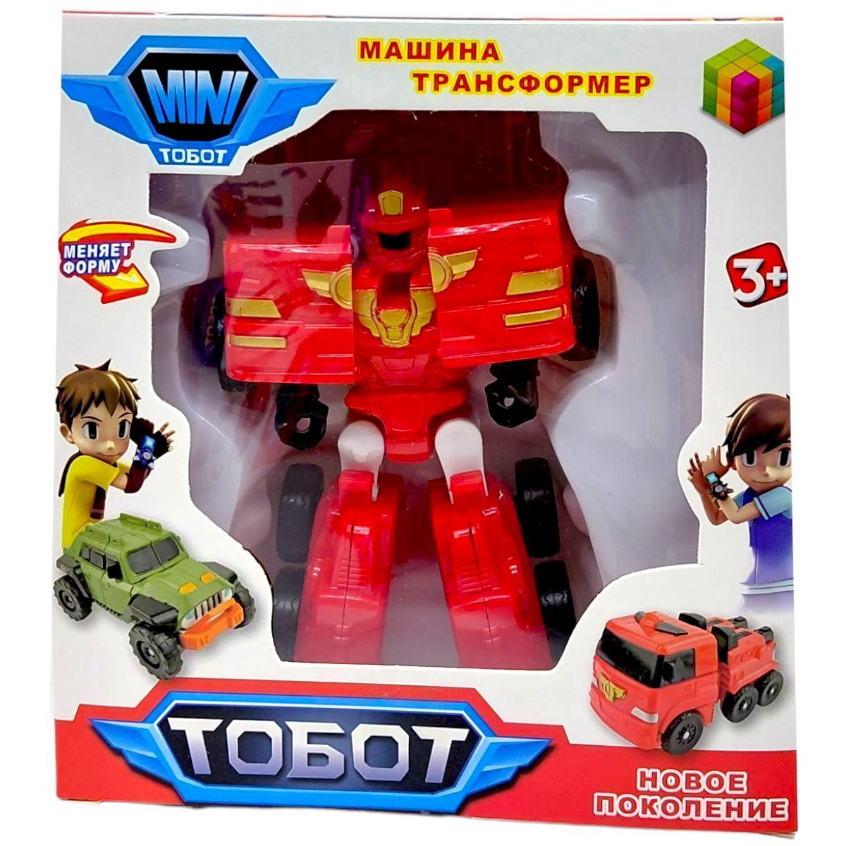 Трансформер Тобот 15x7x14 см (КРАСНЫЙ)  фото 1