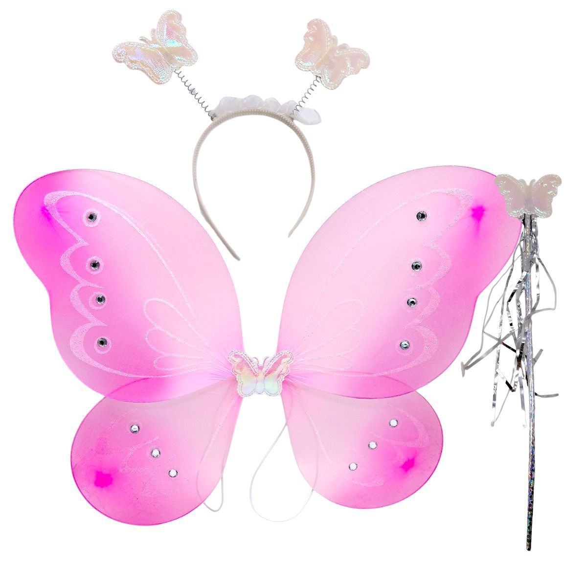 Набір метелика РОЖЕВО-БІЛИЙ 36*48 см  фото 1