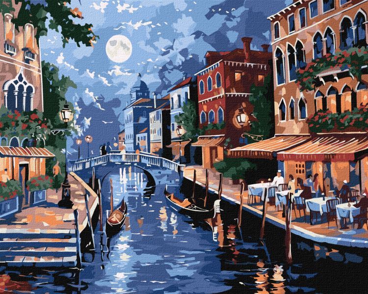 Картина за номерами - "Романтика Італії" ©art_selena_ua, 40х50см  фото 1
