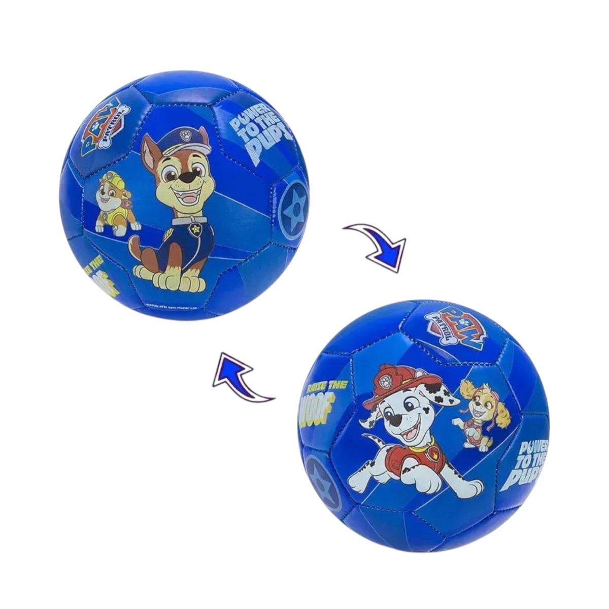 Мяч футбольный №2, Paw Patrol PVC синий  фото 1