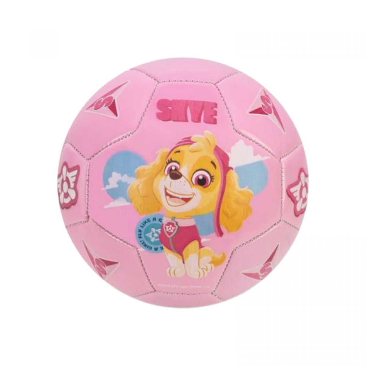 Мяч футбольный №2, Paw Patrol PVC розовый  фото 1