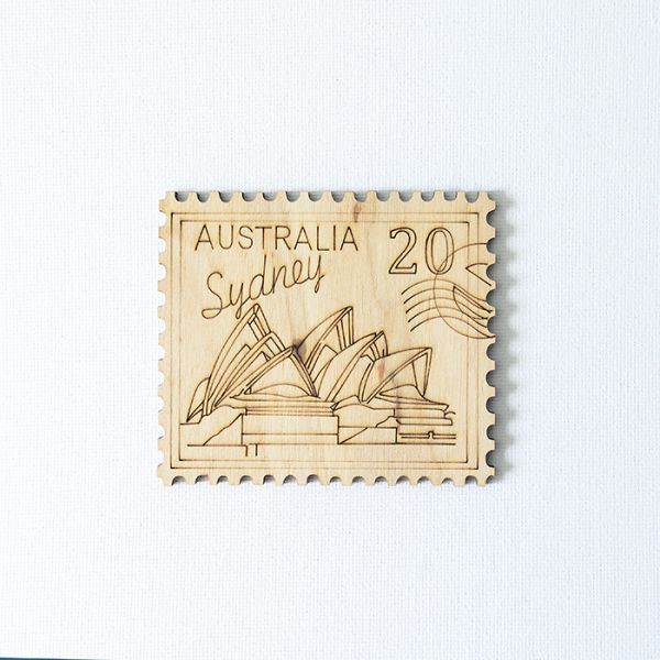 Декоративний елемент"Фігурка з фанери на магніті.  Марка №5"  фото 1