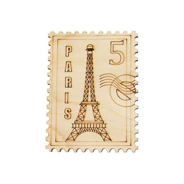 Декоративний елемент "Фігурка з фанери на магніті.  Марка №11"  фото 1