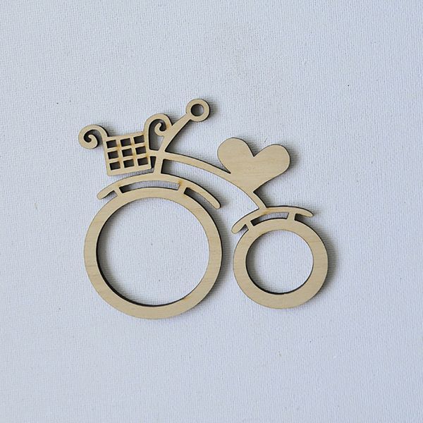 Декоративний елемент "Фігурка з фанери.  Підвіс велосипед"  фото 1