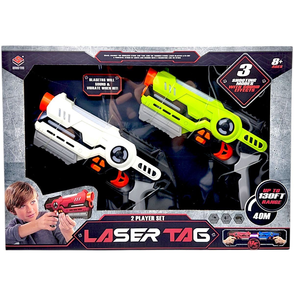 Бластери, бойвий набір 2в1 (ЗЕЛЕНИЙ+БІЛИЙ)  фото 1