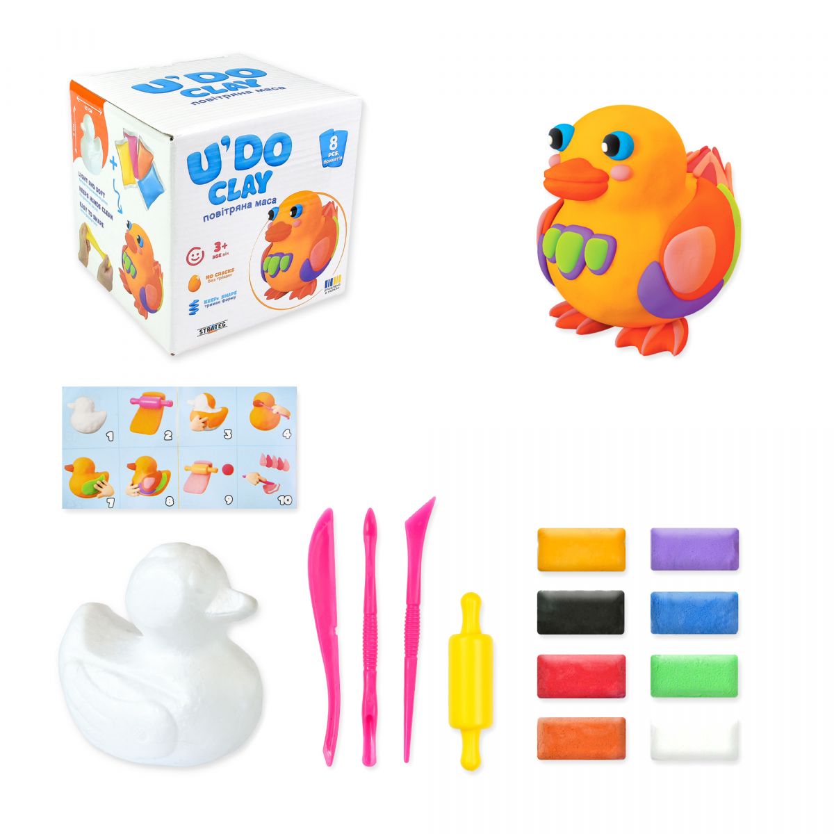 Набір для творчості "Каченя UʼDO Clay"  фото 1