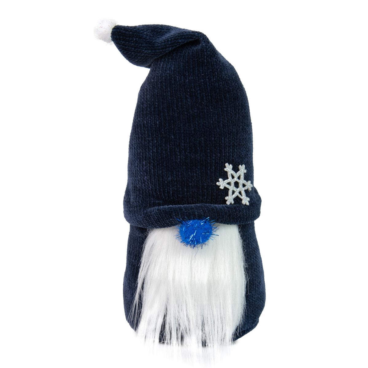 Новорічний Гном, 22 см, синій  фото 1