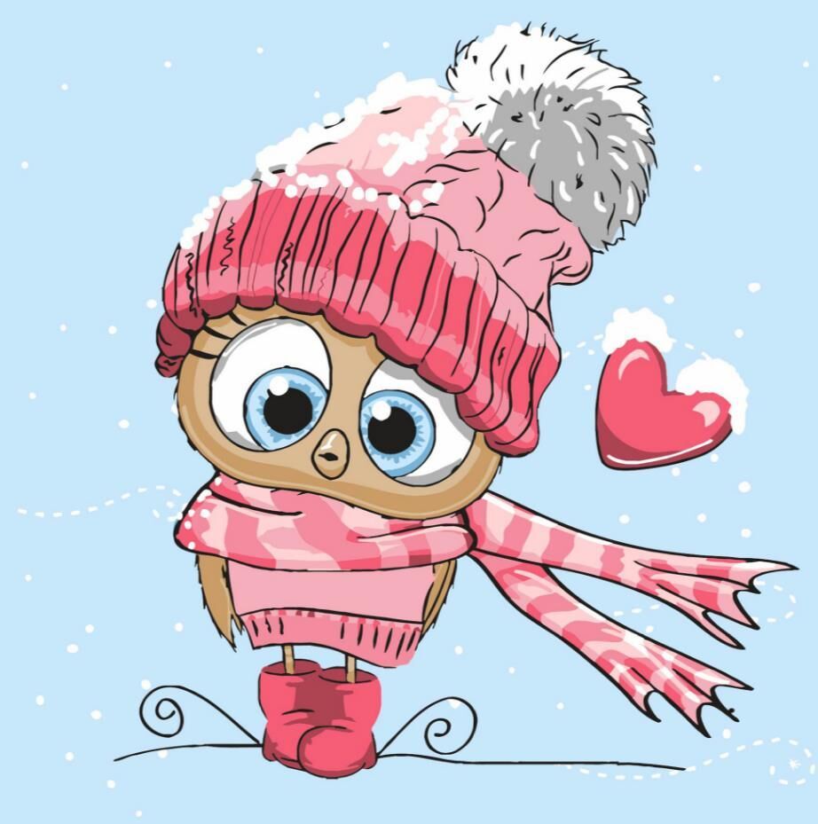 Картина по номерах "Маленьке совеня" 30х30 см  фото 1