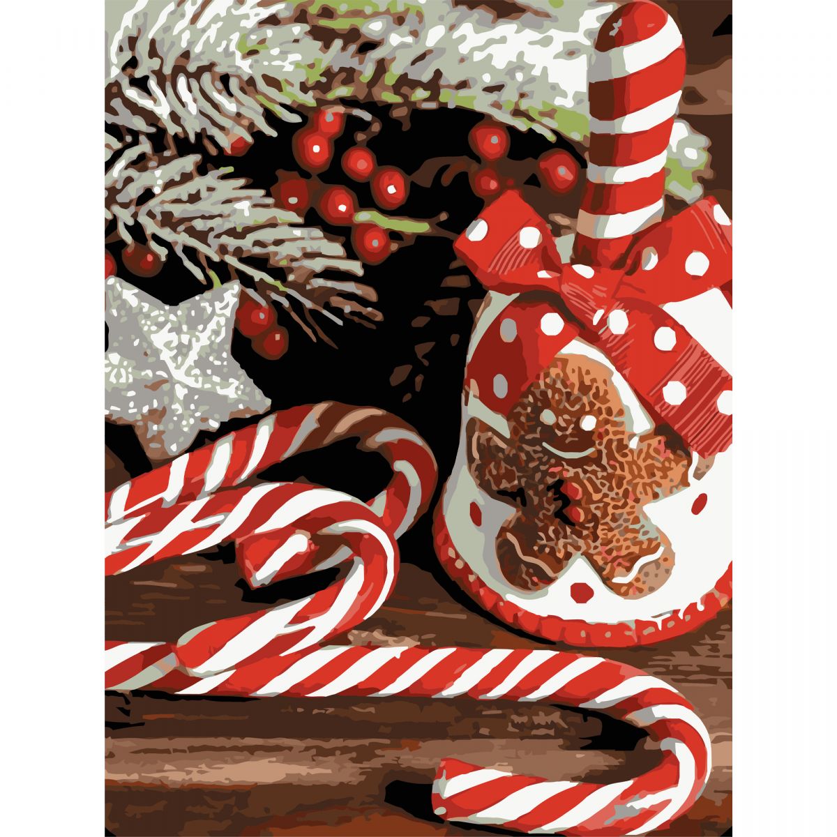 Картина по номерах "Різдвяний дзвіночок" 30х40 см  фото 1