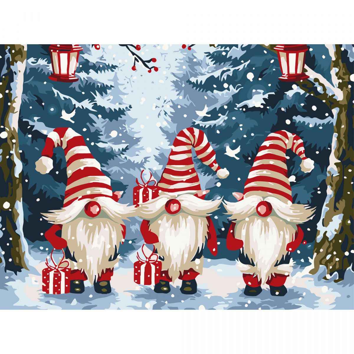 Картина по номерах "Гноми з подарунками" 30х40 см  фото 1