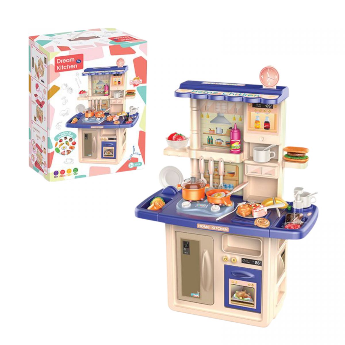 Кухня с посудой (СИНЯЯ)  фото 1