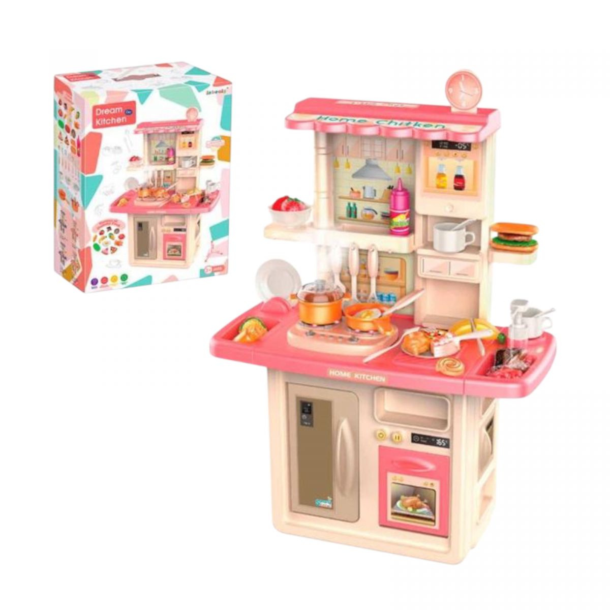 Кухня с посудой (РОЗОВАЯ)  фото 1