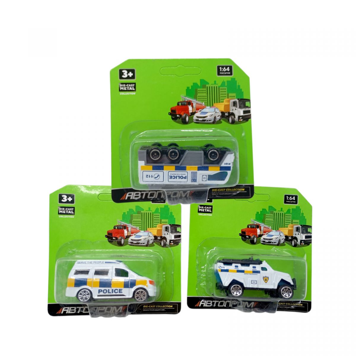 Машина мет.  АВТОПРОМ планшет 15,5*11,5*4см.  мікс видів  фото 1