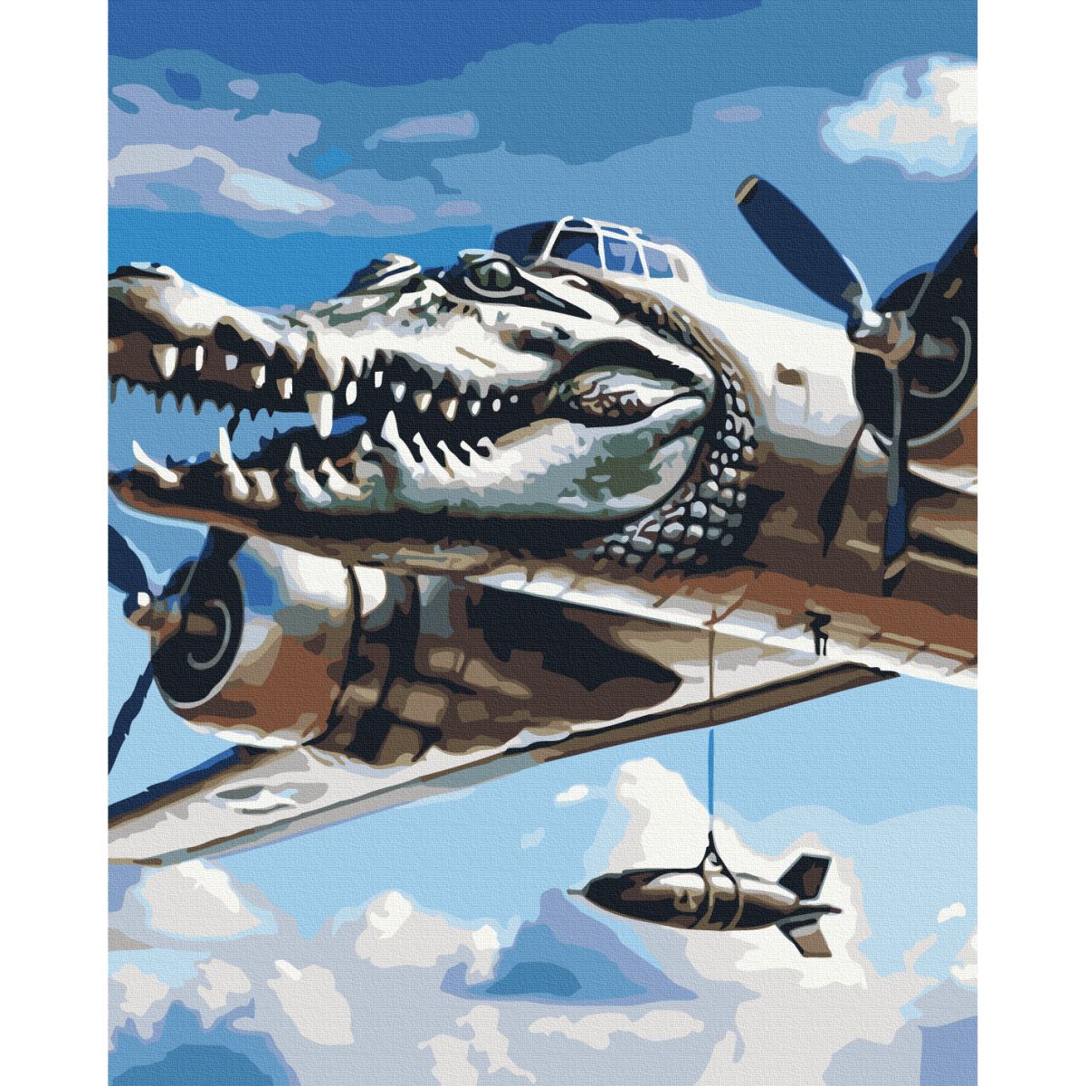 Картина по номерам "Bombardino Crocodile" 40x50 см.  фото 1