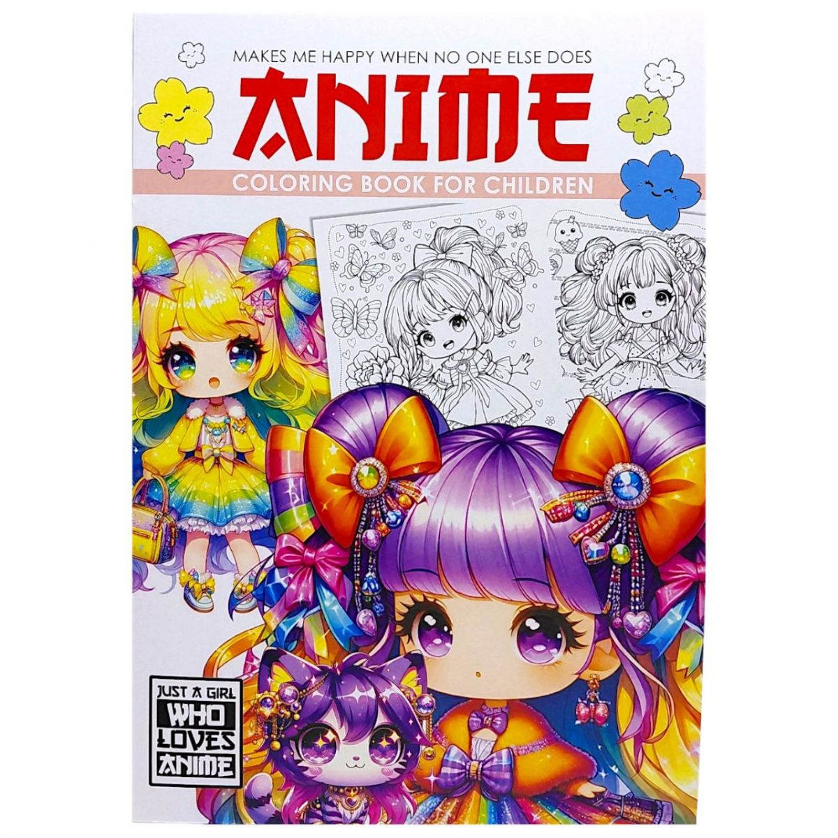 Розмальовка "Аніме" 21х29,7 см. , 8 аркушів  фото 1