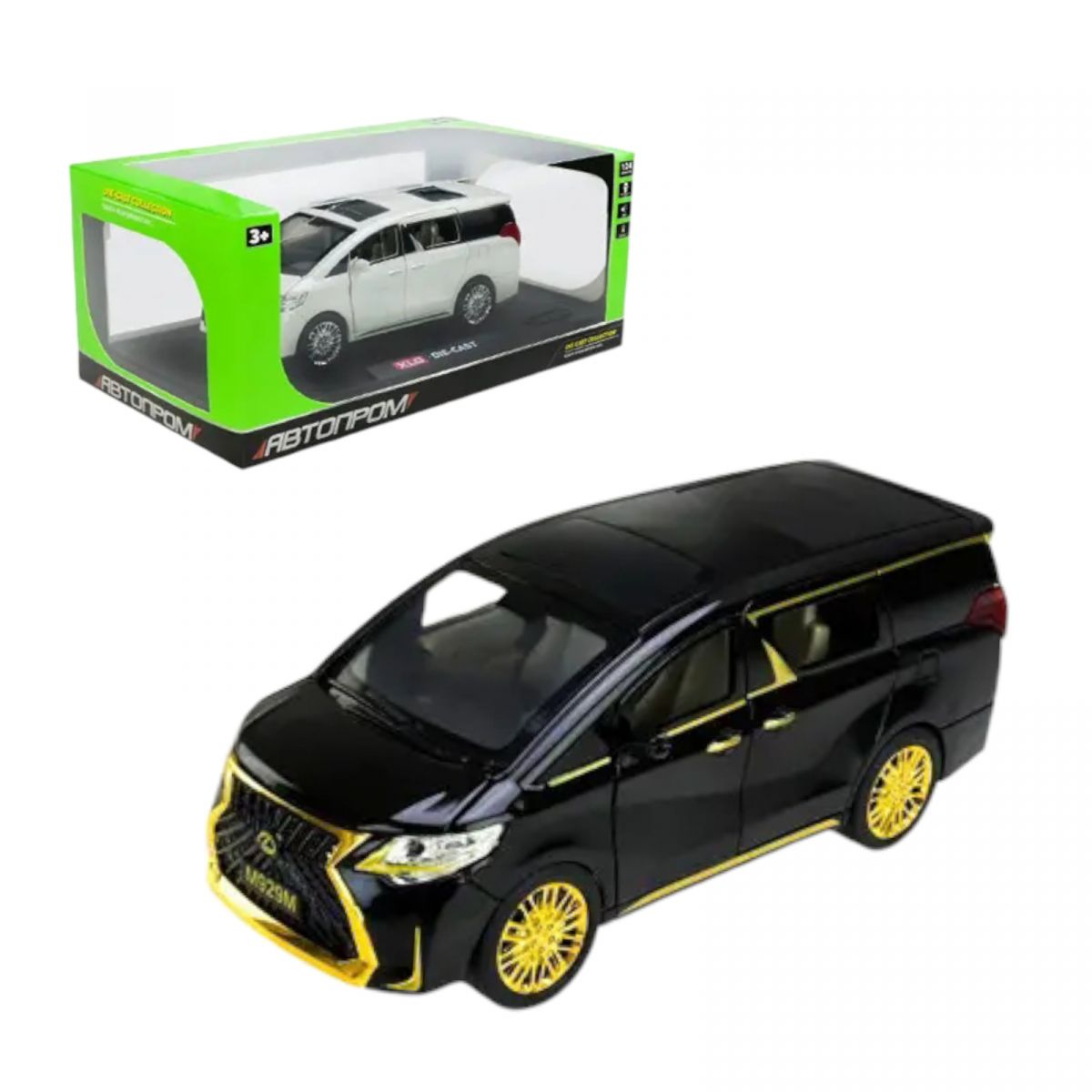 Машина АВТОПРОМ LEXUS LM300H (ЧОРНА)  фото 1