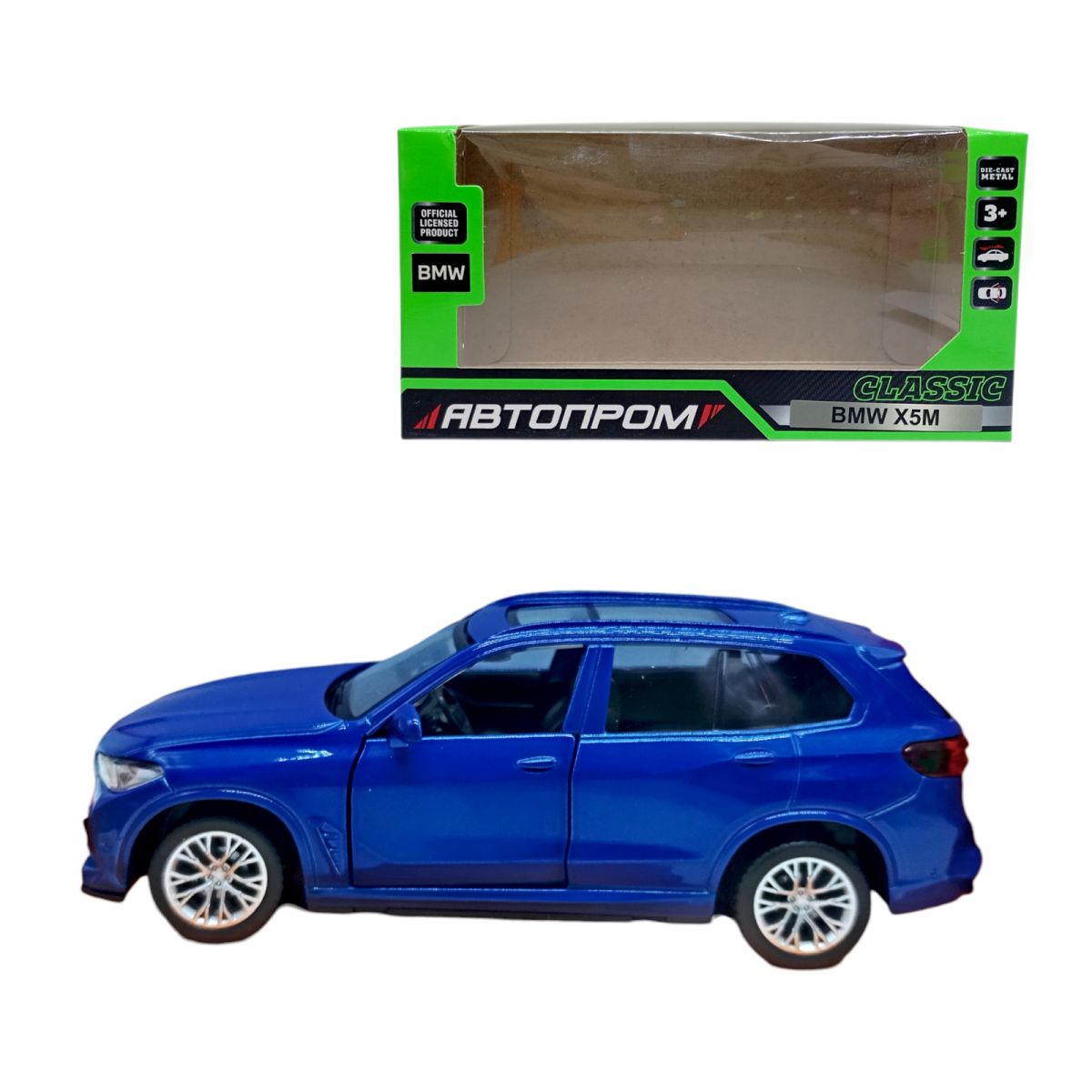 МАШИНКА АВТОПРОМ  BMW X5M (СИНЯ)  фото 1