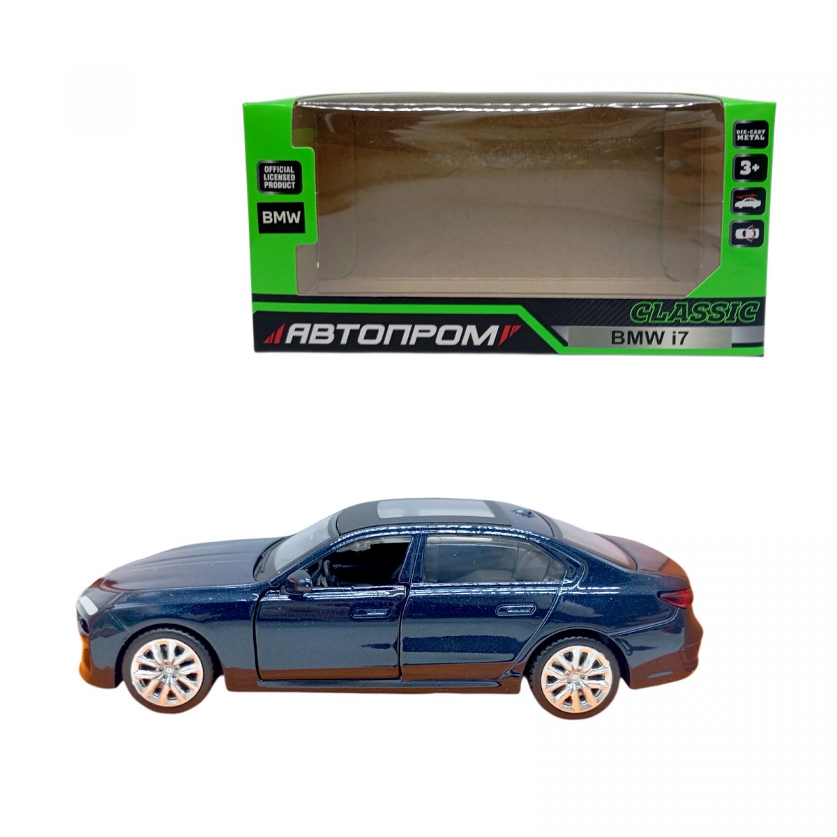 МАШИНКА АВТОПРОМ BMW i7 G70 (СИНЯ)  фото 1