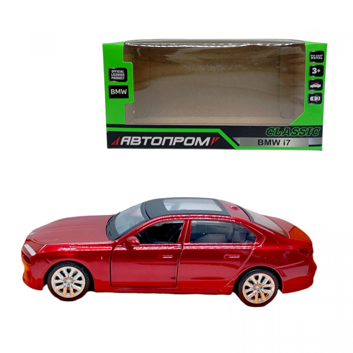 МАШИНКА АВТОПРОМ BMW i7 G70 (ЧЕРВОНА)  фото 1