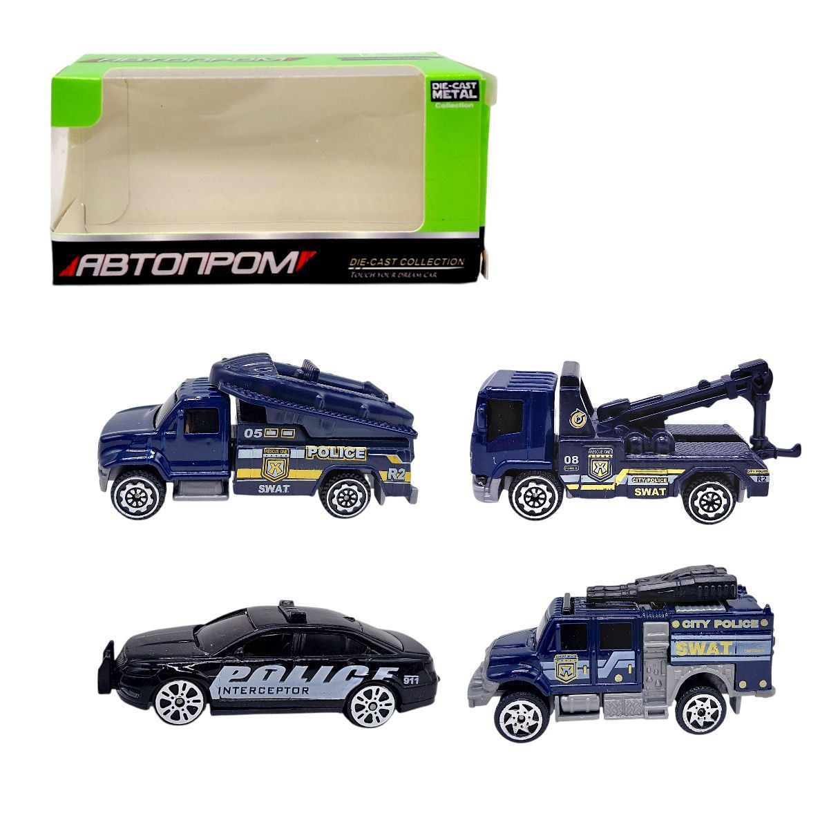 Машина металева "Автопром" 1:64, мікс видів, коробка (8*5*5 см)  фото 1