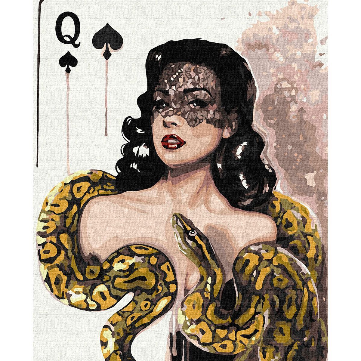 Уценка.  Уценка.  Картина по номерам "Пиковая дама"   Повреждена пленка - Повреджена упаковка, закончился срок годности  фото 1