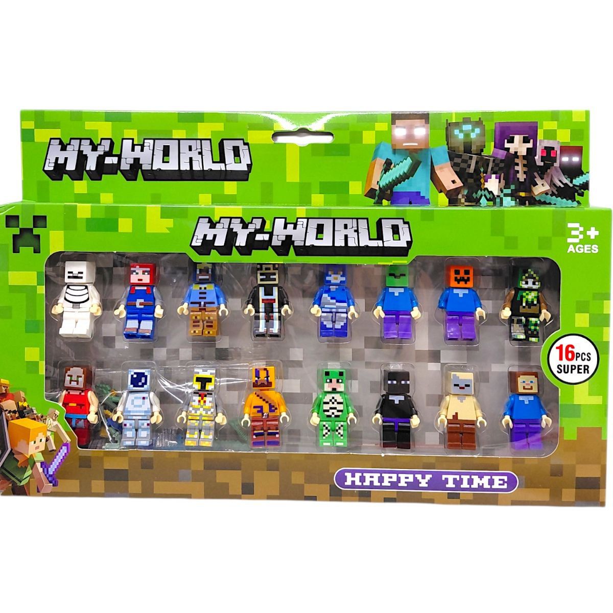 Герої всесвіту "Майнкрафт" в коробці  фото 1