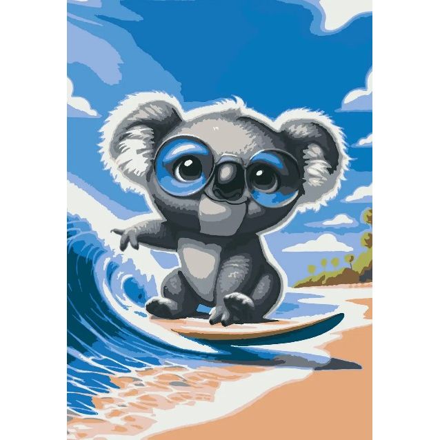 Картина по номерам "Тримай хвилю" 40х28 см  фото 1