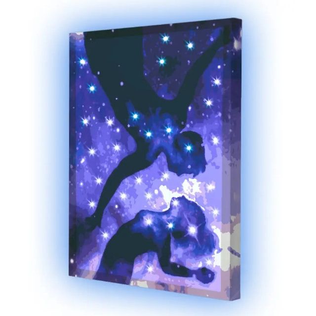 Картина по номерах зі світлодіодною підсвіткою "Сяйво твоєї душі" 40х50 см  фото 1