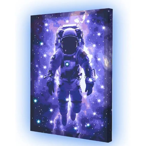 Картина по номерах зі світлодіодною підсвіткою "Starman" 40х50 см  фото 1