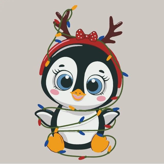 Картина по номерах зі світлодіодною підсвіткою "З ріжками" 25x25 см  фото 1