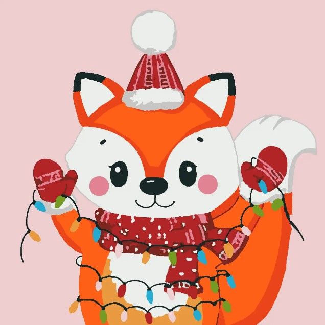 Картина по номерах зі світлодіодною підсвіткою "Білочка" 25x25 см  фото 1