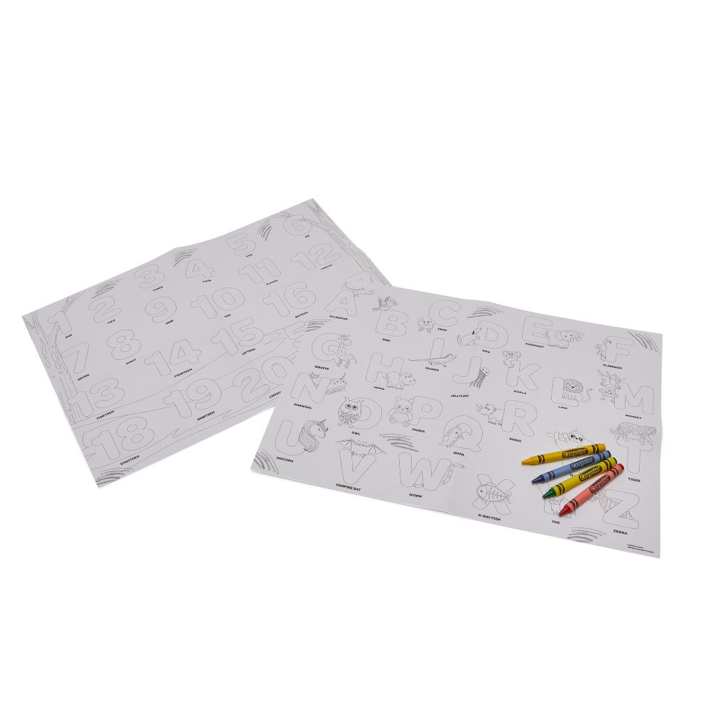 Розмальовка Crayola “Навчальні плакати: Джунглі” з олівцями  фото 1