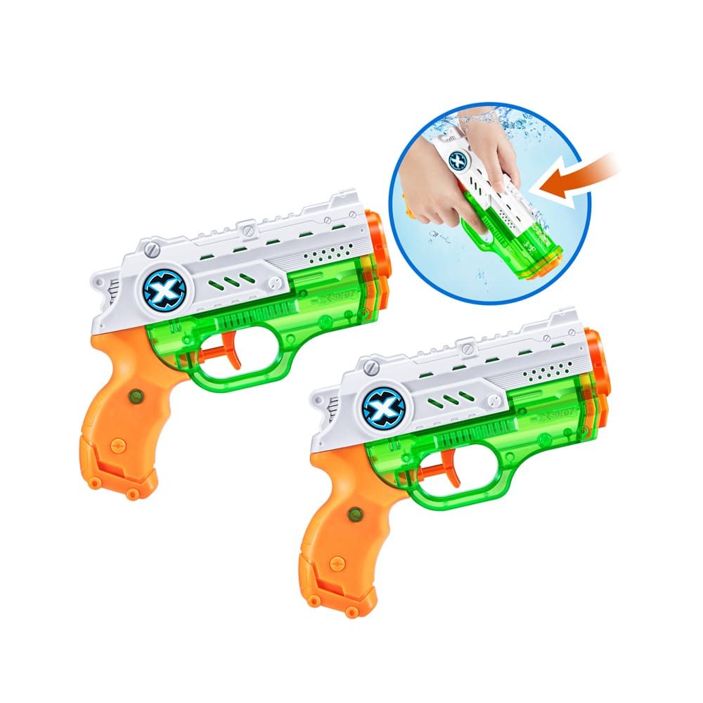 Набір водних бластерів X-Shot Warfare Fast Fill Nano Double Pack  фото 1