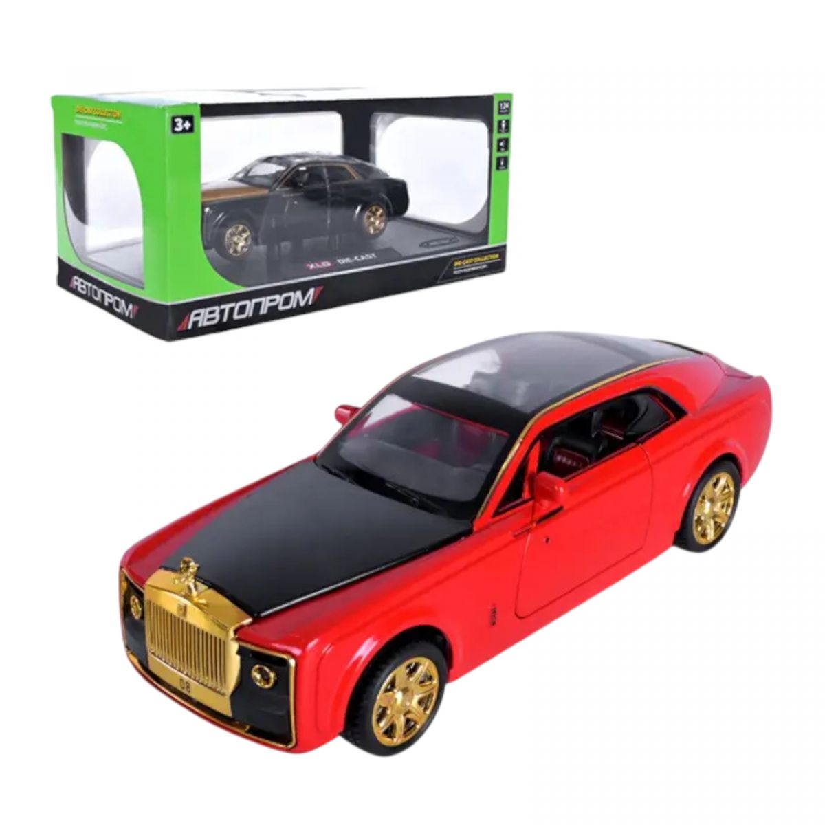 МАШИНА 1:24 ROLLS-ROYCE (КРАСНЫЙ)  фото 1