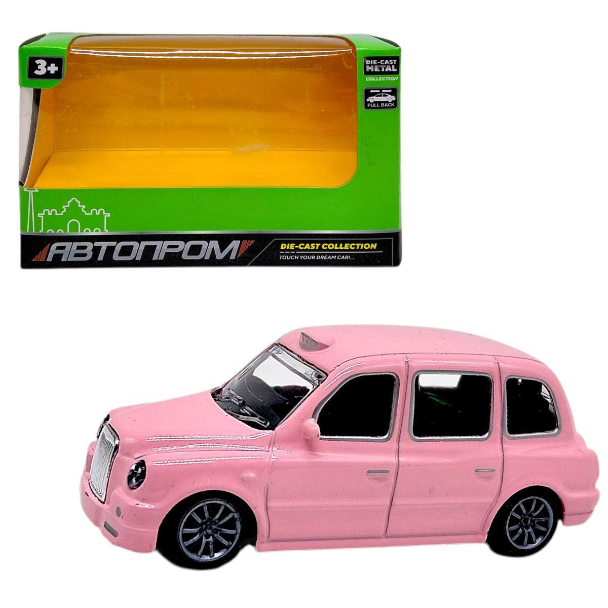 МАШИНА АВТОПРОМ (металева) РОЖЕВА  фото 1