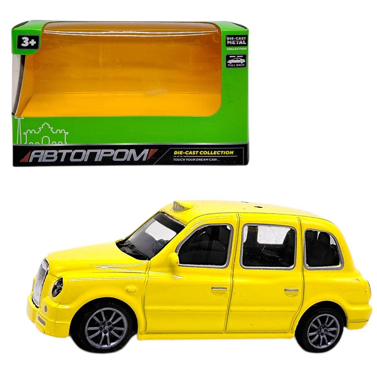 МАШИНА АВТОПРОМ (металева) ЖОВТА  фото 1