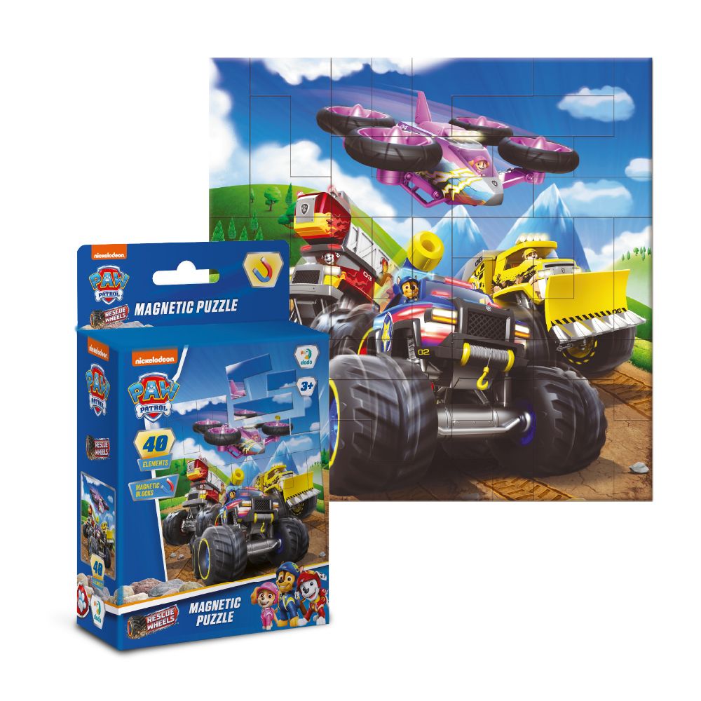 Магнитный пазл на 40 элементов «Колеса»  фото 1