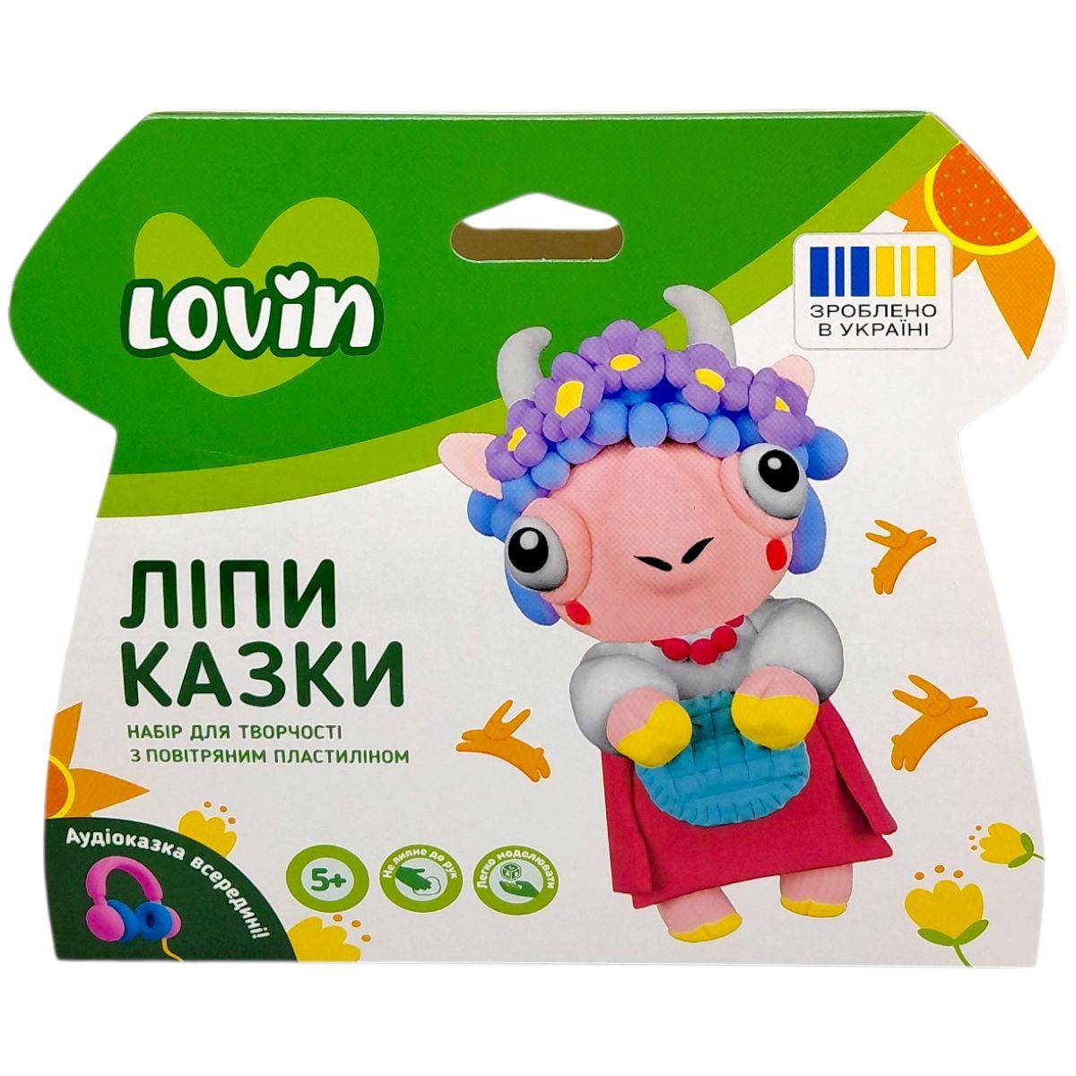 Набор для творчества с воздушным пластилином "ЛепиСказки" (ОВЕЧКА)  фото 1