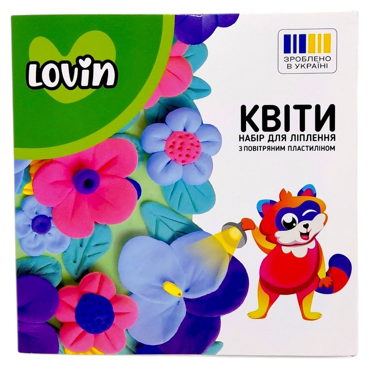 Набір для ліплення об’ємної картини з повітряного пластиліну "Квіти" (ВИД 2)  фото 1