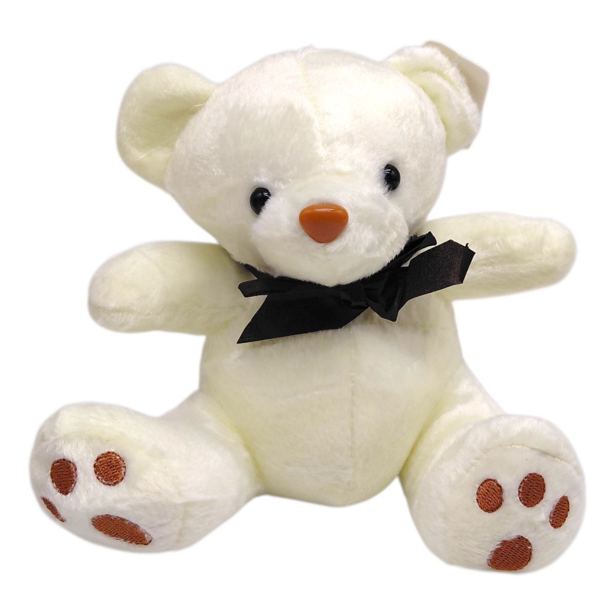 Мягкая игрушка "Мишка с бантом" 17 см (БЕЛЫЙ)  фото 1