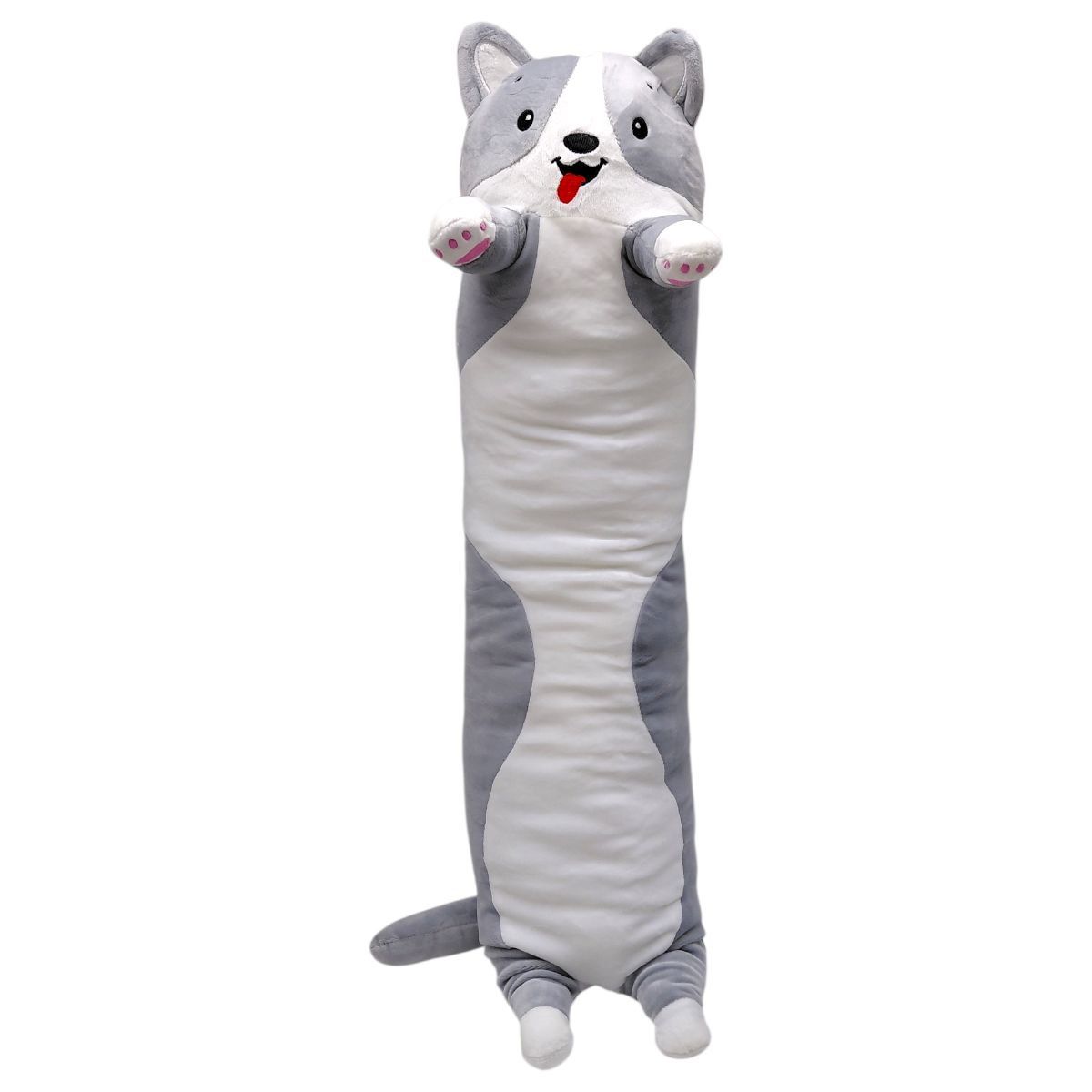 М'яка іграшка-gодушка "Пес Батон" 70 см (СІРИЙ)  фото 1